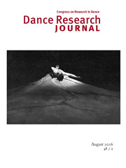 Dance Research Journal Volume 48 - Issue 2 -