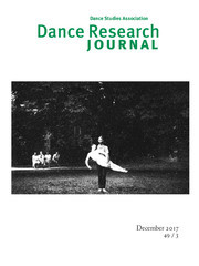 Dance Research Journal Volume 49 - Issue 3 -