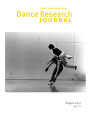 Dance Research Journal Volume 50 - Issue 2 -