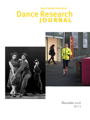 Dance Research Journal Volume 50 - Issue 3 -