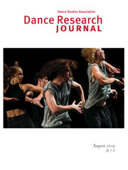 Dance Research Journal Volume 51 - Issue 2 -