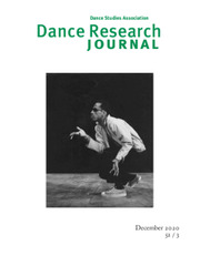 Dance Research Journal Volume 52 - Issue 3 -