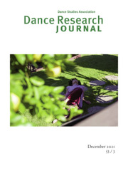 Dance Research Journal Volume 53 - Issue 3 -