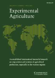 Experimental Agriculture Volume 42 - Issue 2 -