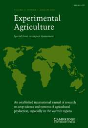 Experimental Agriculture Volume 44 - Issue 1 -