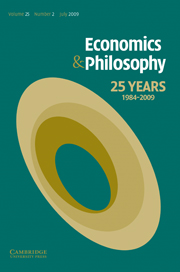 Economics & Philosophy Volume 25 - Issue 2 -