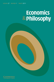 Economics & Philosophy Volume 27 - Issue 1 -