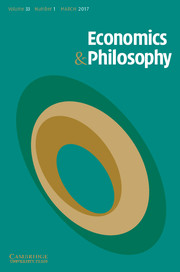 Economics & Philosophy Volume 33 - Issue 1 -