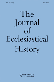 The Journal of Ecclesiastical History Volume 59 - Issue 3 -