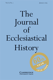 The Journal of Ecclesiastical History Volume 60 - Issue 1 -