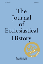 The Journal of Ecclesiastical History Volume 60 - Issue 3 -