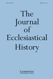 The Journal of Ecclesiastical History Volume 63 - Issue 1 -