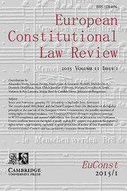 European Constitutional Law Review Volume 11 - Issue 1 -