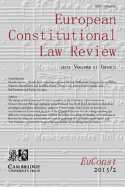 European Constitutional Law Review Volume 11 - Issue 2 -