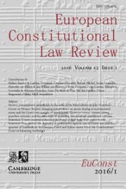 European Constitutional Law Review Volume 12 - Issue 1 -