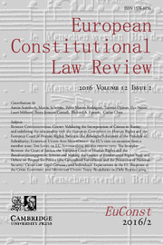 European Constitutional Law Review Volume 12 - Issue 2 -
