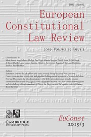 European Constitutional Law Review Volume 15 - Issue 3 -