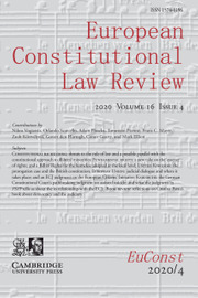European Constitutional Law Review Volume 16 - Issue 4 -