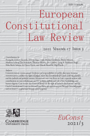 European Constitutional Law Review Volume 17 - Issue 3 -