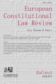 European Constitutional Law Review Volume 18 - Issue 1 -