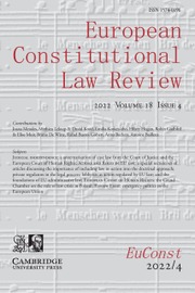 European Constitutional Law Review Volume 18 - Issue 4 -