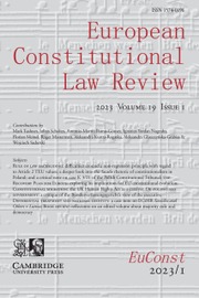 European Constitutional Law Review Volume 19 - Issue 1 -