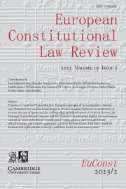 European Constitutional Law Review Volume 19 - Issue 2 -