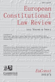 European Constitutional Law Review Volume 19 - Issue 3 -
