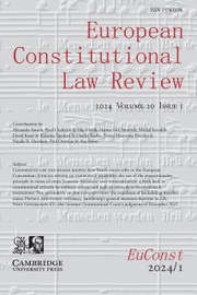 European Constitutional Law Review Volume 20 - Issue 1 -