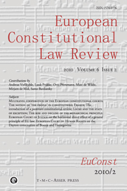 European Constitutional Law Review Volume 6 - Issue 2 -