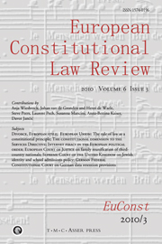 European Constitutional Law Review Volume 6 - Issue 3 -