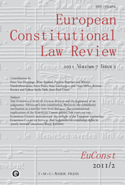 European Constitutional Law Review Volume 7 - Issue 2 -