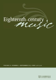 Eighteenth-Century Music Volume 20 - Issue 2 -