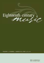 Eighteenth-Century Music Volume 21 - Issue 1 -