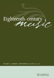 Eighteenth-Century Music Volume 21 - Issue 2 -