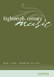 Eighteenth-Century Music Volume 2 - Issue 2 -