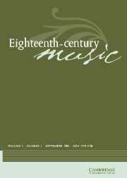 Eighteenth-Century Music Volume 3 - Issue 2 -