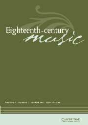Eighteenth-Century Music Volume 4 - Issue 1 -