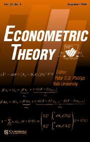 Econometric Theory Volume 22 - Issue 6 -