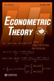 Econometric Theory Volume 23 - Issue 6 -