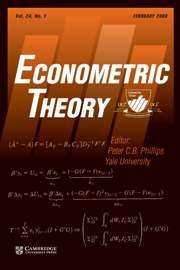 Econometric Theory Volume 24 - Issue 1 -