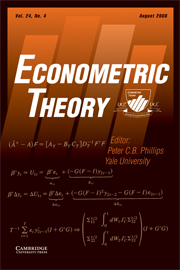 Econometric Theory Volume 24 - Issue 4 -