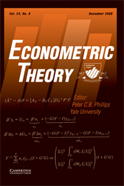 Econometric Theory Volume 24 - Issue 6 -