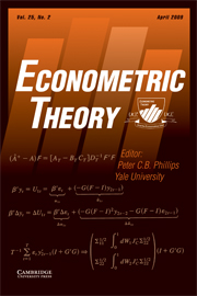 Econometric Theory Volume 25 - Issue 2 -