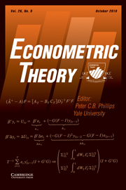 Econometric Theory Volume 26 - Issue 5 -