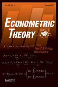 Econometric Theory Volume 28 - Issue 4 -