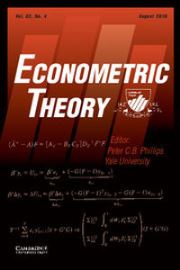 Econometric Theory Volume 32 - Issue 4 -