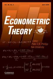 Econometric Theory Volume 36 - Issue 2 -