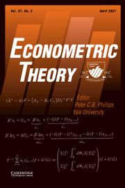 Econometric Theory Volume 37 - Issue 2 -