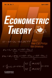 Econometric Theory Volume 38 - Issue 2 -